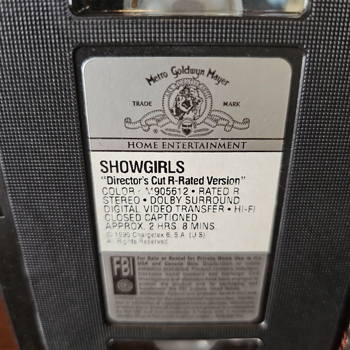 Showgirls (1995, VHS) - Director’s Cut R-Rated Version