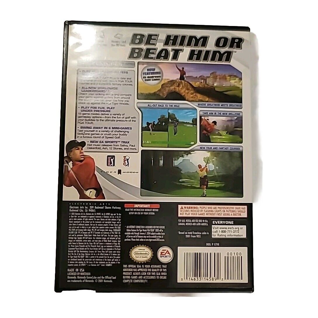 TIGER WOODS PGA TOUR 2003 game complete w/ manual NINTENDO GAMECUBE