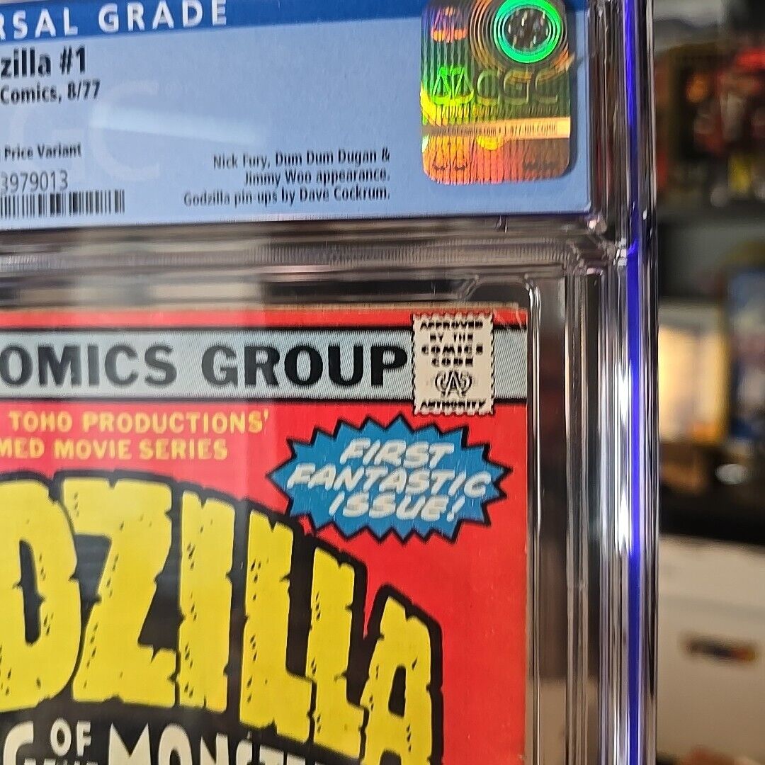 GODZILLA #1 CGC 6.0 First 1st App 1977!! VERY RARE 35 CENT VARIANT!! OW PAGES