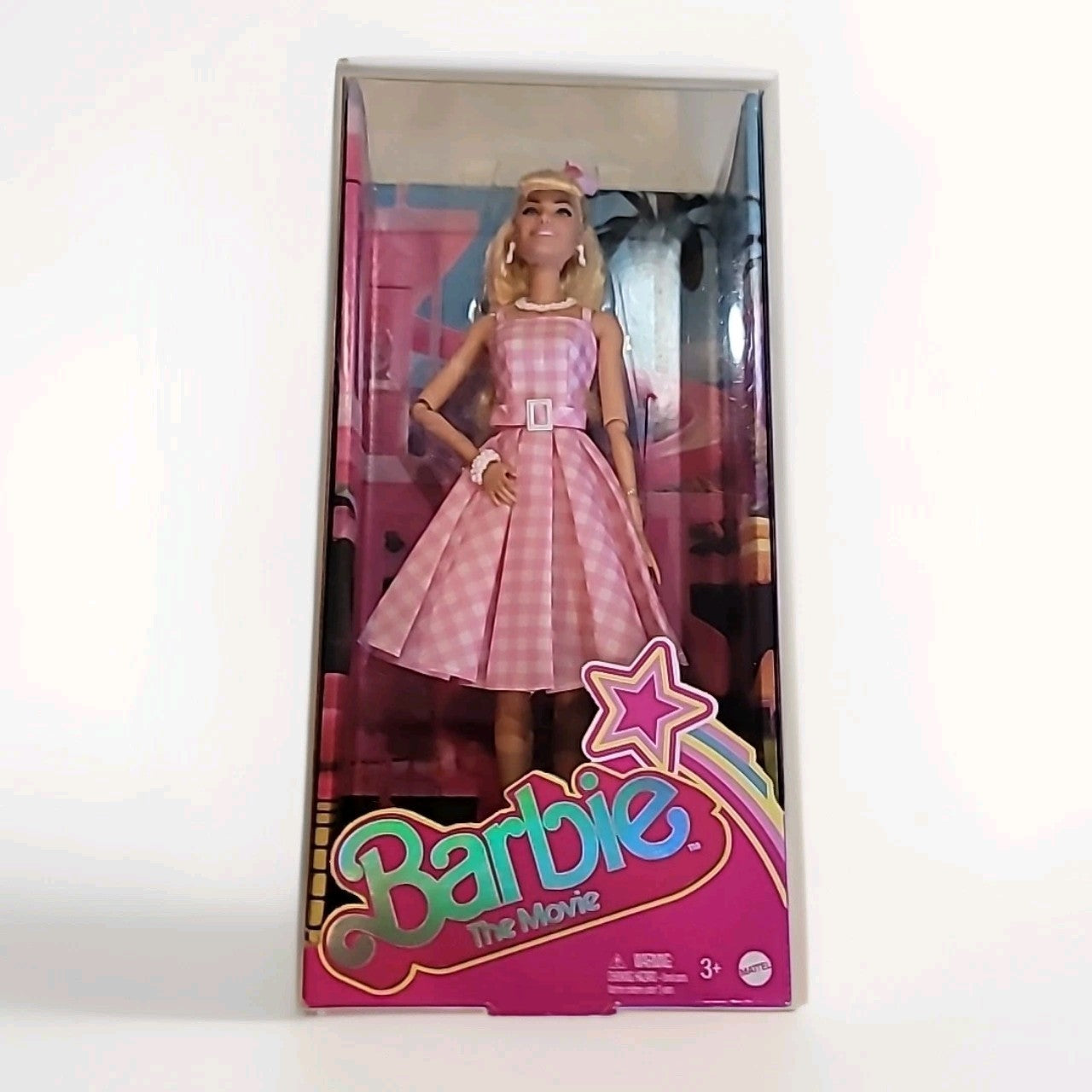 BARBIE The Movie PINK GINGHAM DRESS Margot Robbie Collectible Doll  NEW