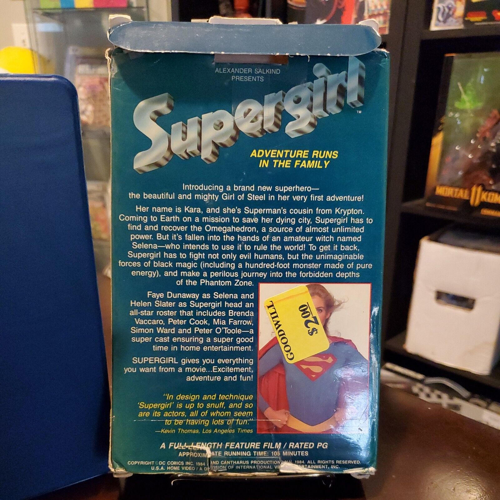 Supergirl VHS U.S.A. Home Video Big Box Release 1984 1985 *1st Release*