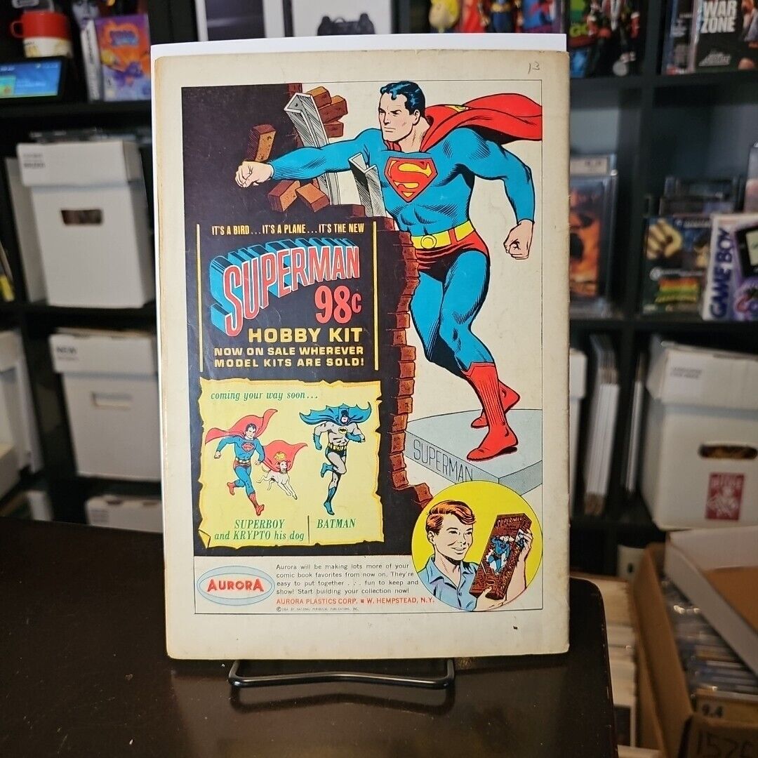 World’s Finest #146 Comic Book 1964 DC Comics Detached Centerfold 