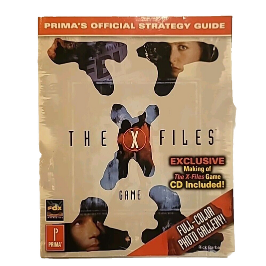 X-Files Game (Windows/Mac 1995) collector CD book nerd UFO paranormal aliens