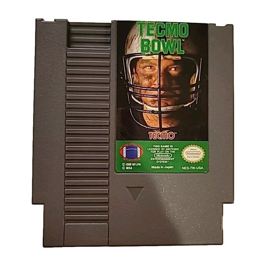 Tecmo Bowl (Nintendo NES) Game Cartridge - Authentic - FAST SHIPPING!