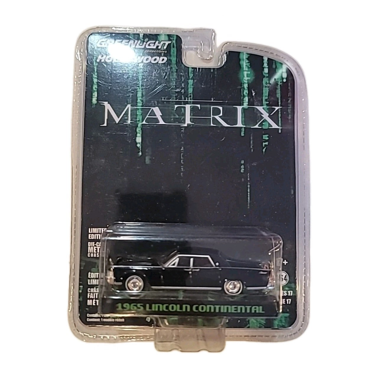 The Matrix 1965 Lincoln Continental Movie Car Greenlight 1/64 Neo Trinity
