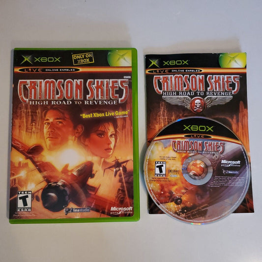 Xbox Crimson Skies High Road To Revenge Complete CIB SB2