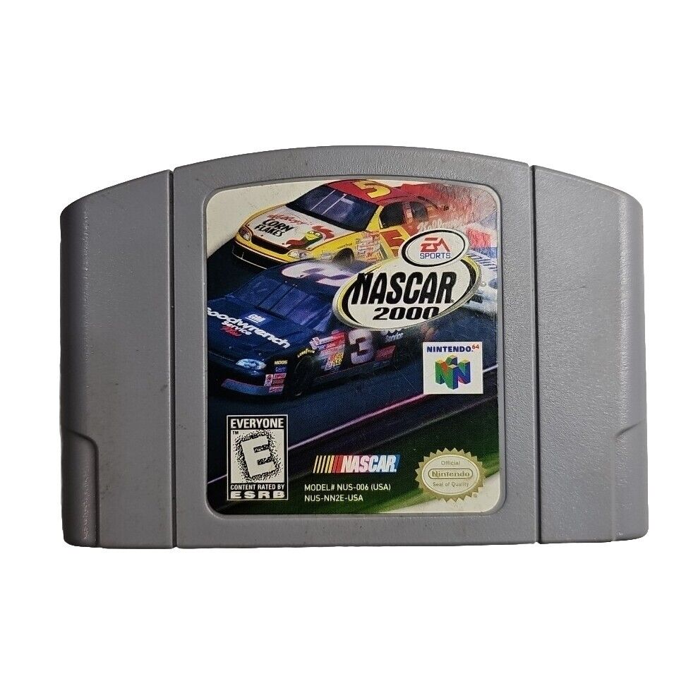 NASCAR 2000 (Nintendo 64, 1999) N64 Authentic Tested !!