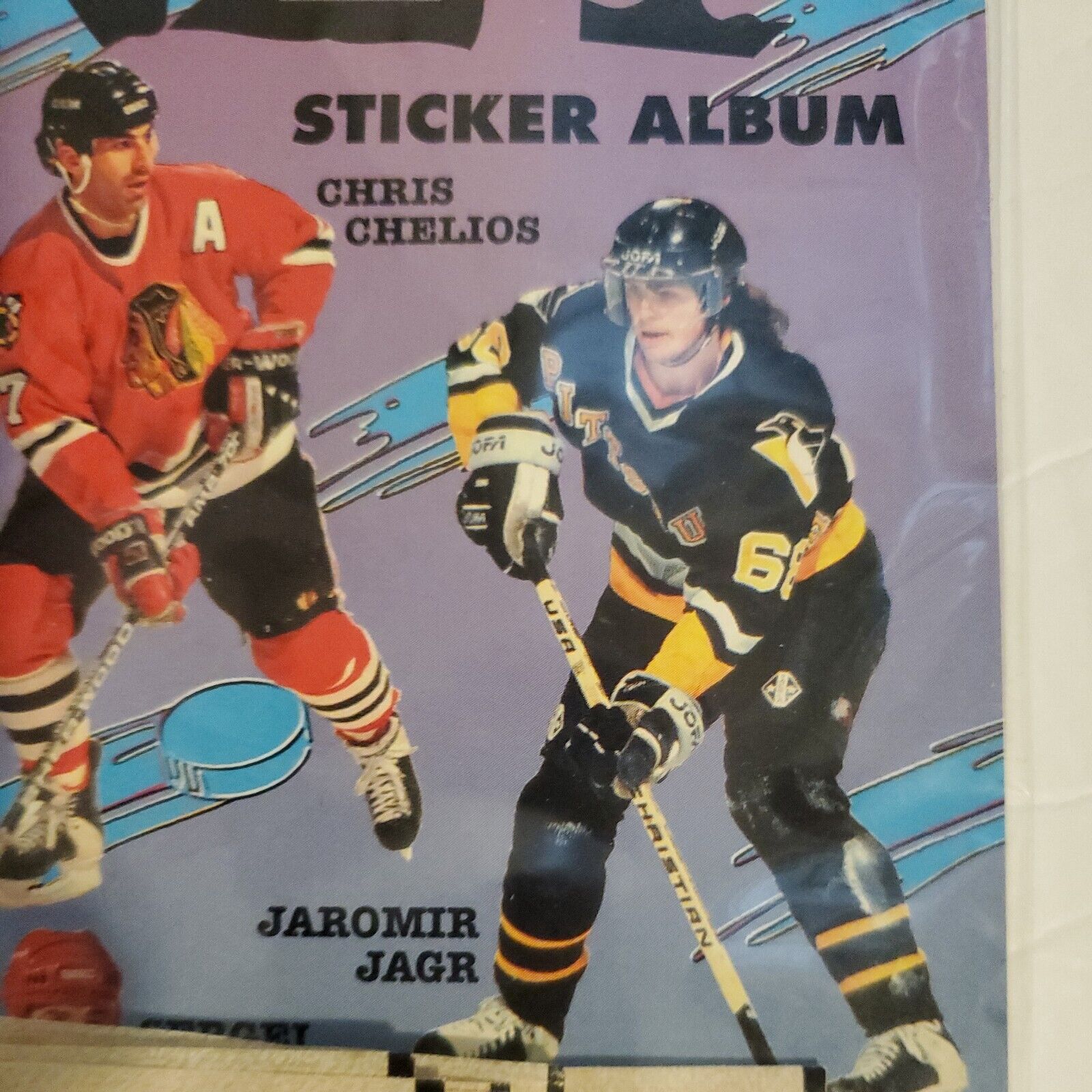 1995-96 Panini NHL Sticker Starter Set Album + 60 Stickers Factory Sealed