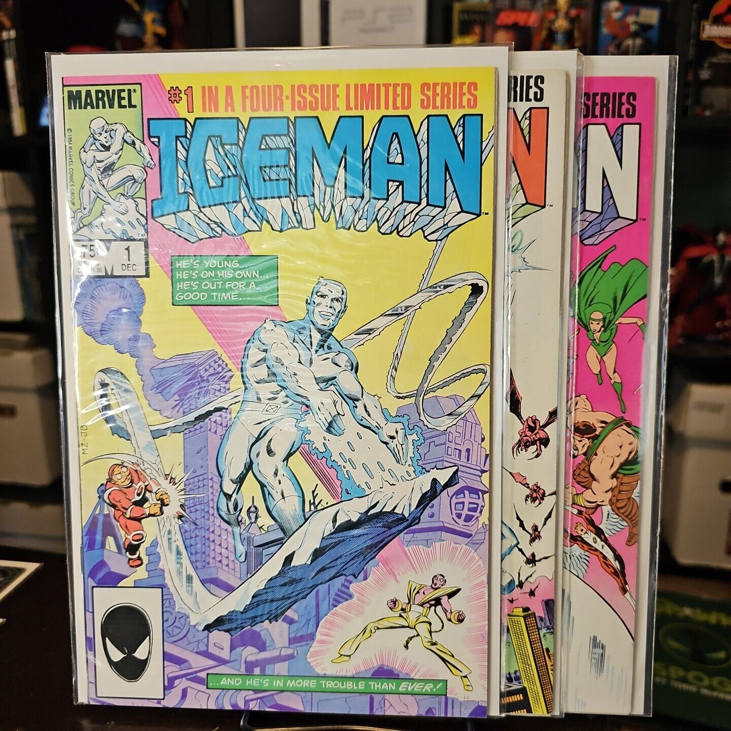 ICEMAN 1-3 1 2 3 1st Limited Mini-Series 1984 Marvel Comics VF