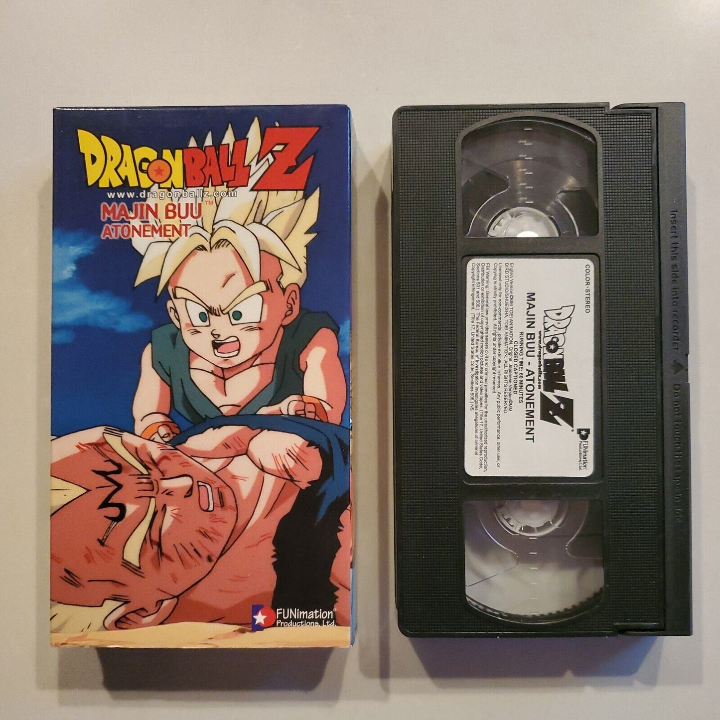 Dragon Ball Z - Majin Buu: Atonement (VHS, 2001) *Great Condition* BB2