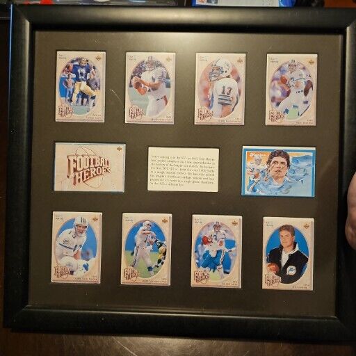 1992 Dan Marino Upper Deck Signed Heroes Framed Card Set /2800 UDA Certified