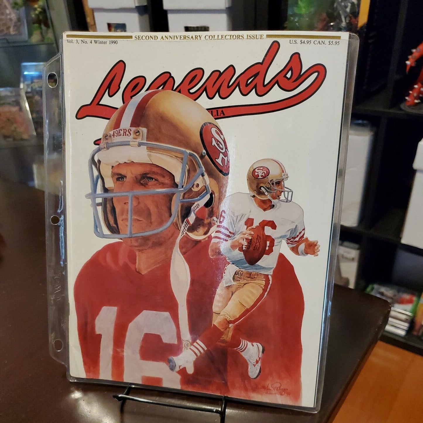 Legends Sports Memorabilia Magazine Winter 1990 Joe Montana