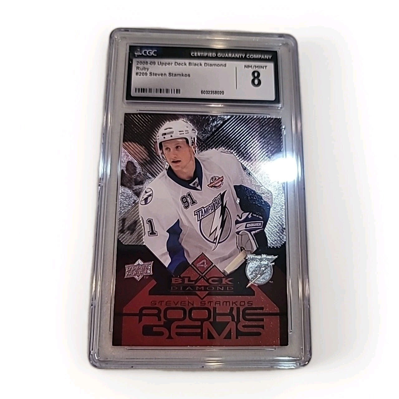 2008-09  UPPER DECK BLACK DIAMOND RUBY  #209 STEVEN STAMKOS Nm/Mint 8