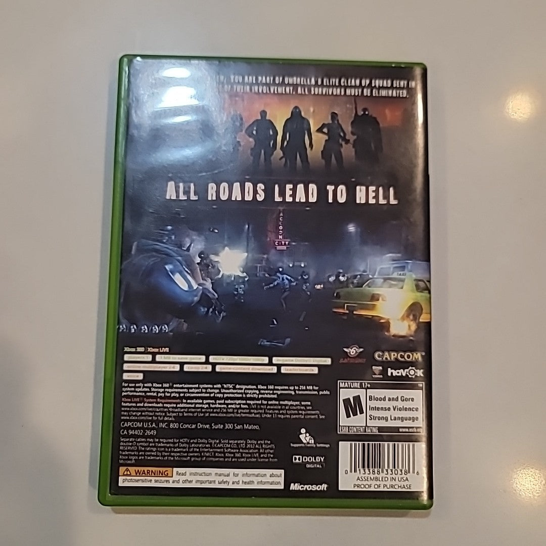 Microsoft Xbox 360 Resident Evil Operation Raccoon City 2012 CIB 