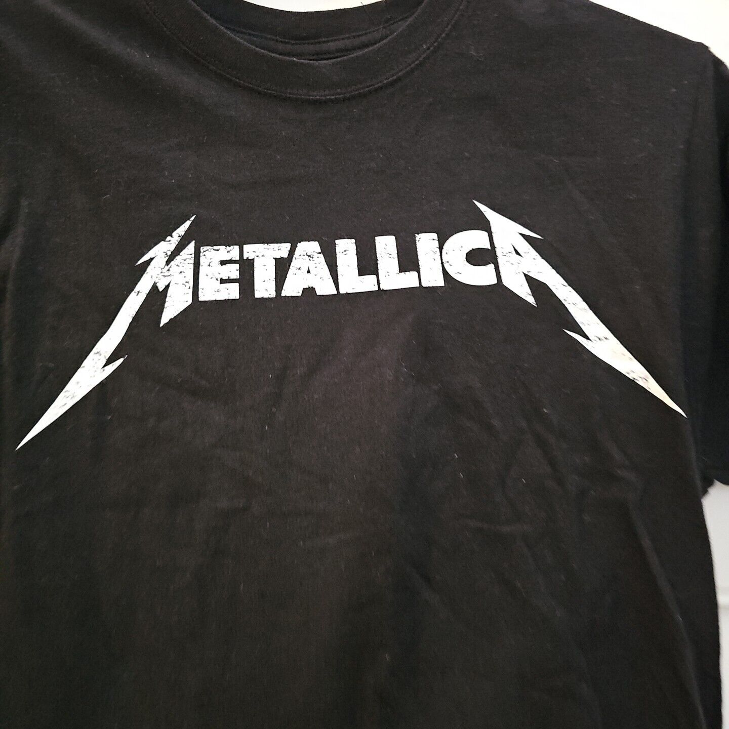 Metallica T-Shirt Large Black 70s Rock Band Music Graphic Merch Tee