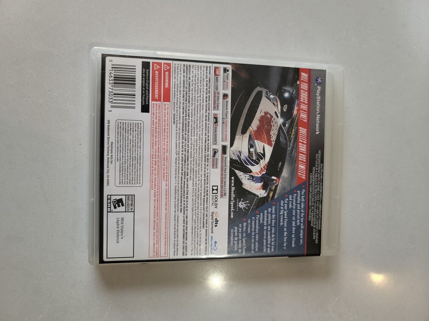 Need for Speed: Rivals (Sony PlayStation 3, 2013) (CIB)