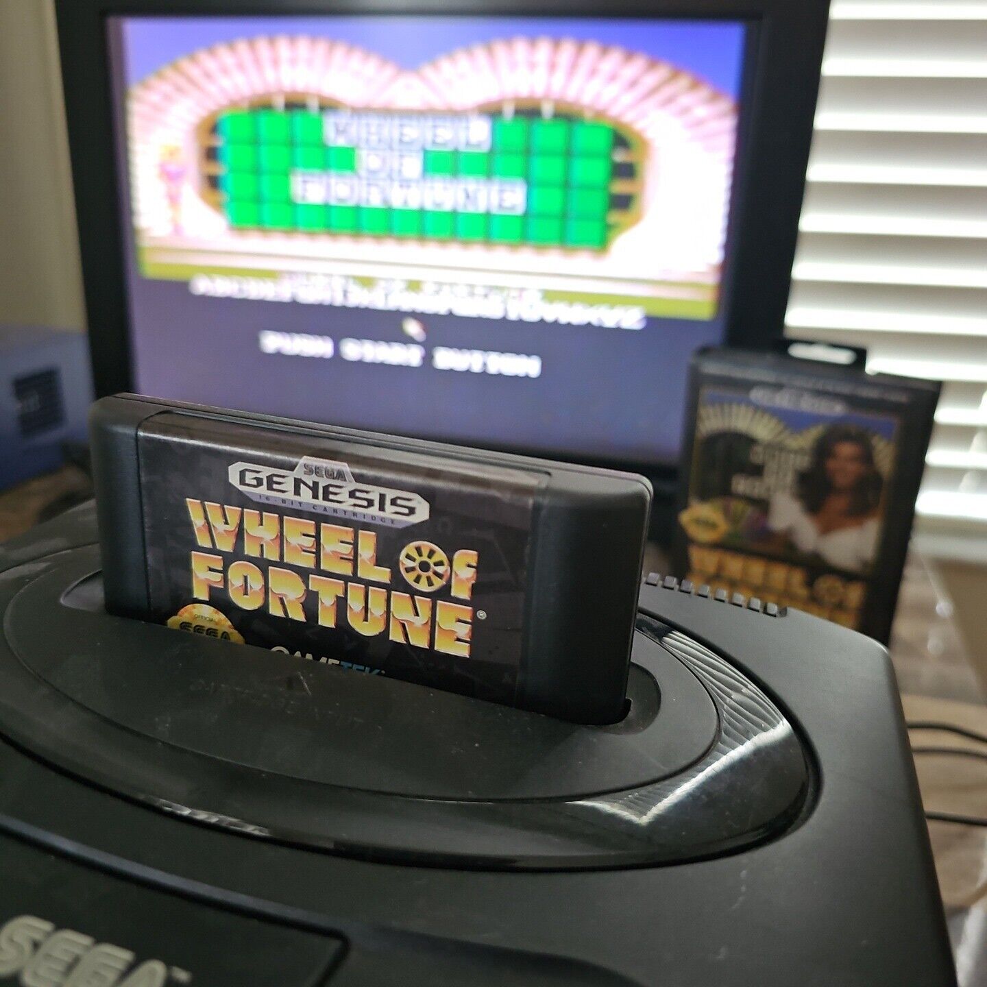 Wheel of Fortune (Sega Genesis, 1992) CIB Free shipping!