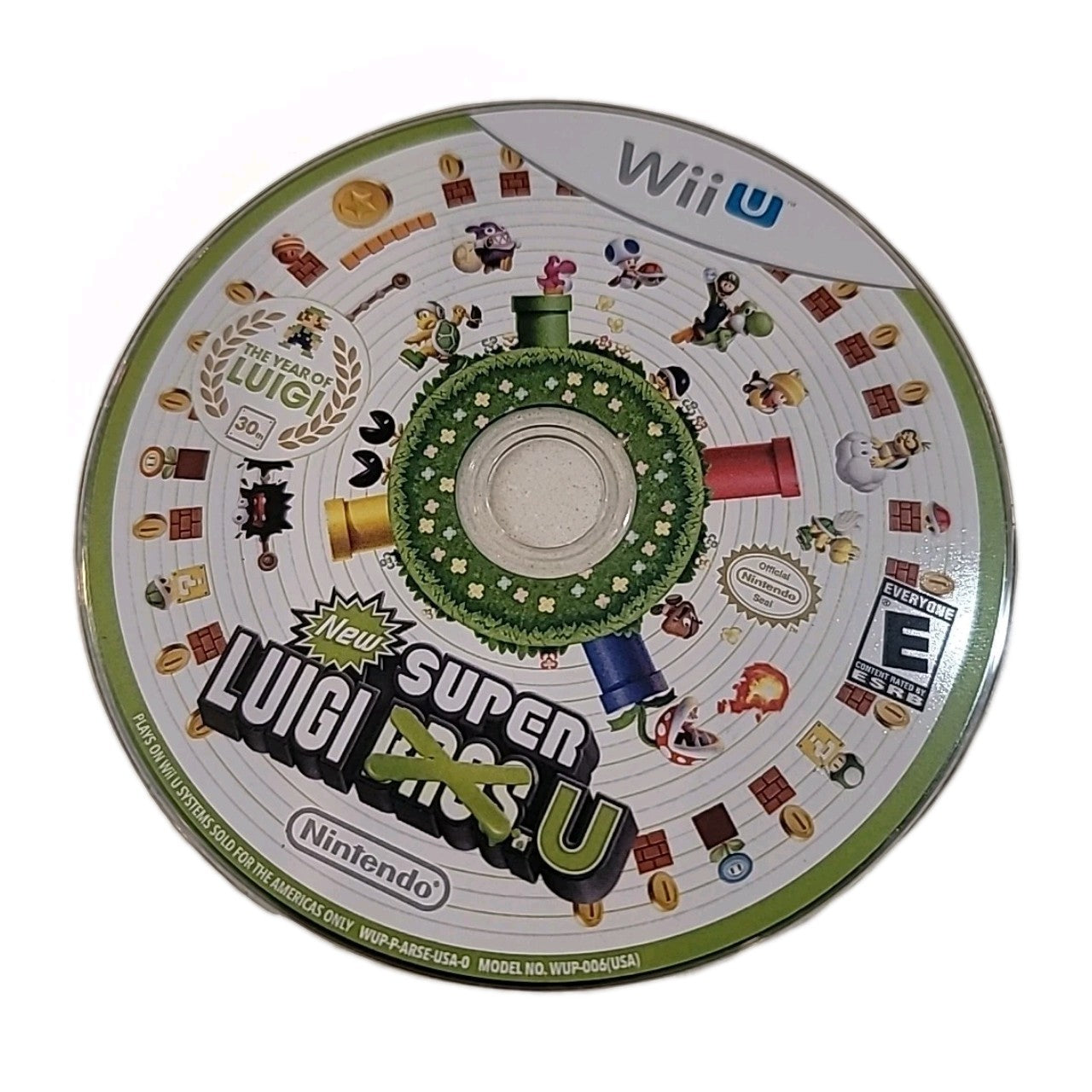 Pre-owned Super Luigi U (Nintendo Wii U, 2013) No Case.  Game Disc Only.