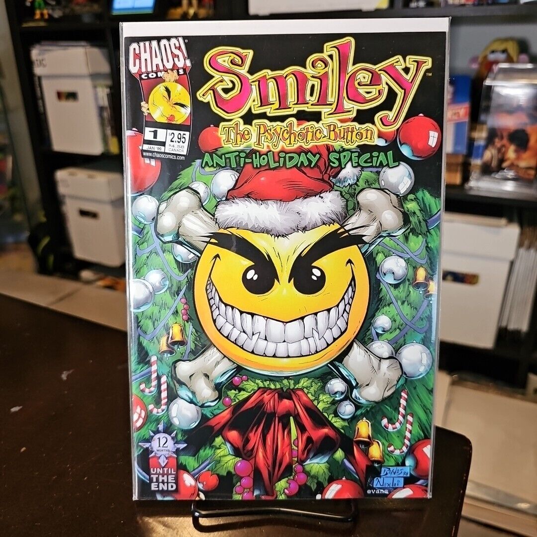 Smiley The Psychotic Button Anti-Holiday Special #1 - Jan 1999 - FIRST PRINTING