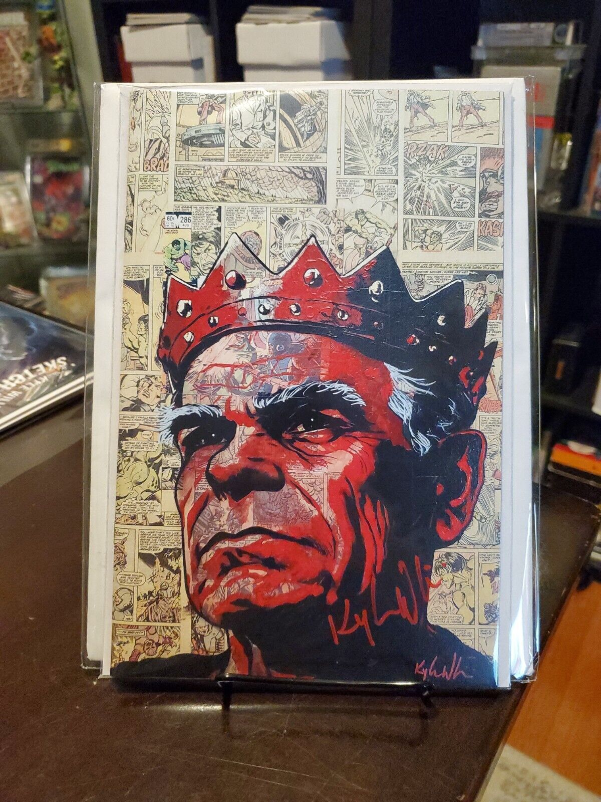 KYLE WILLIS SCRAPBOOK JACK THE KING KIRBY, BIG APPLE CON EXCLUSIVE SIGNED NM