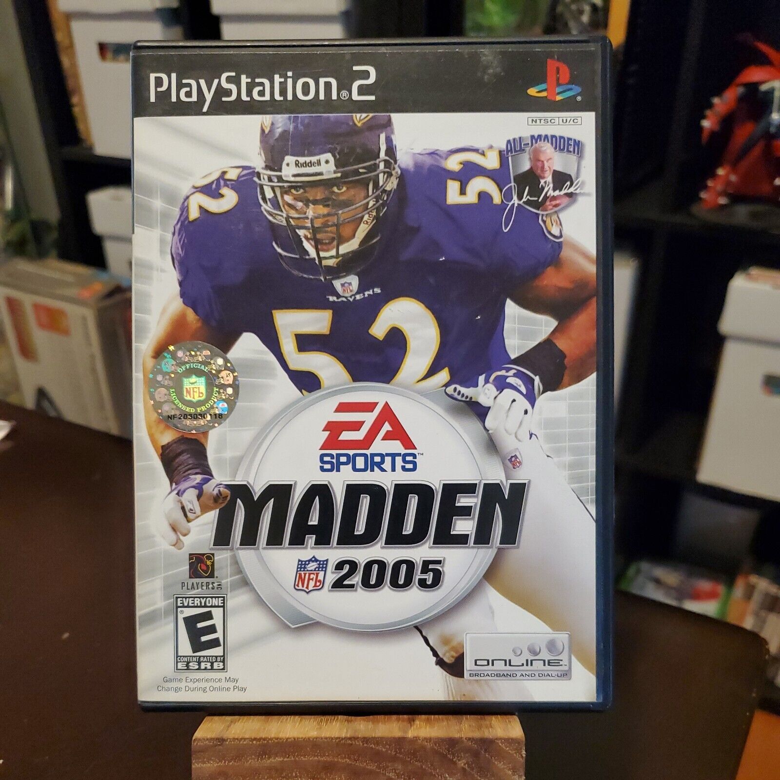 PlayStation 2 NFL Madden 2005 PS2 football Ray Lewis Cover * Machine Polished *