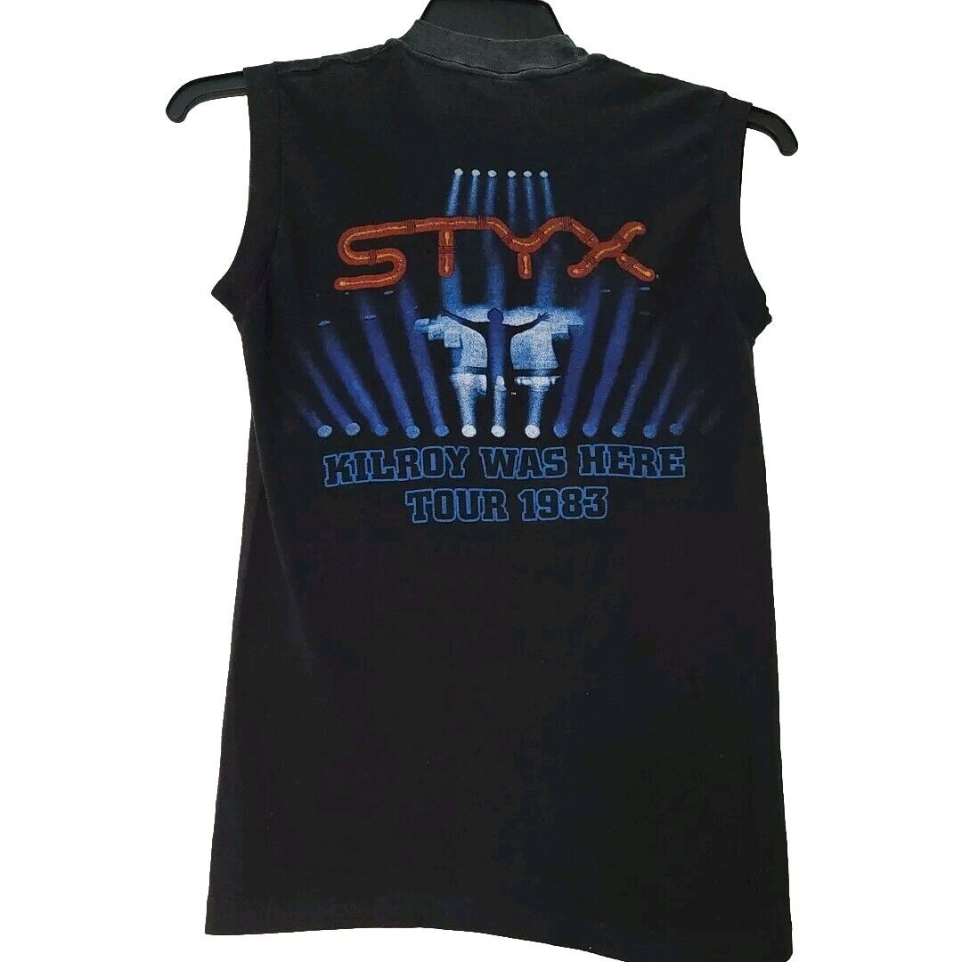 1983 Styx Kilroy Tank Top Concert Shirt Size M