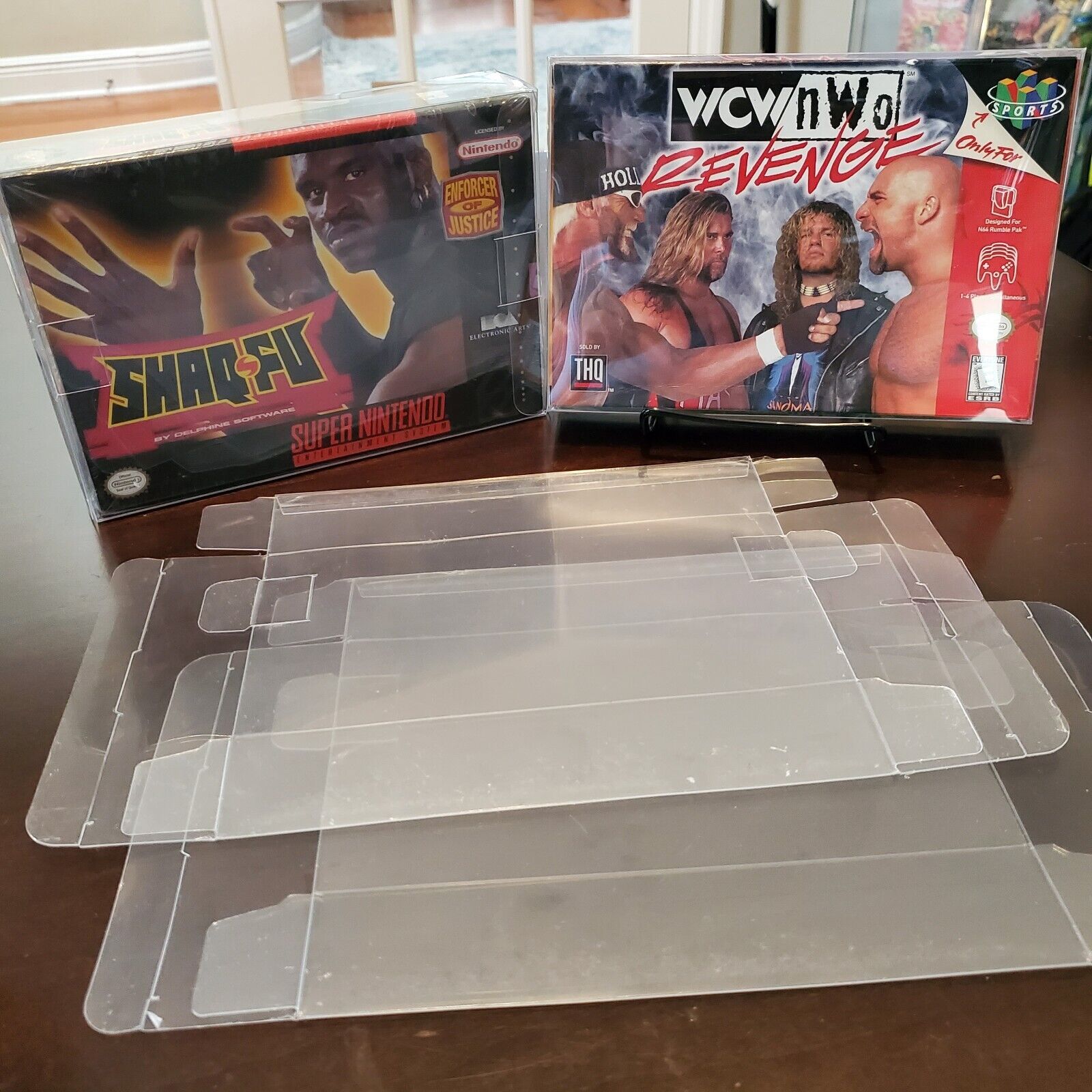 5 Box Protectors For SNES / N64 / ATARI JAGUAR Game Boxes Super Nintendo 64