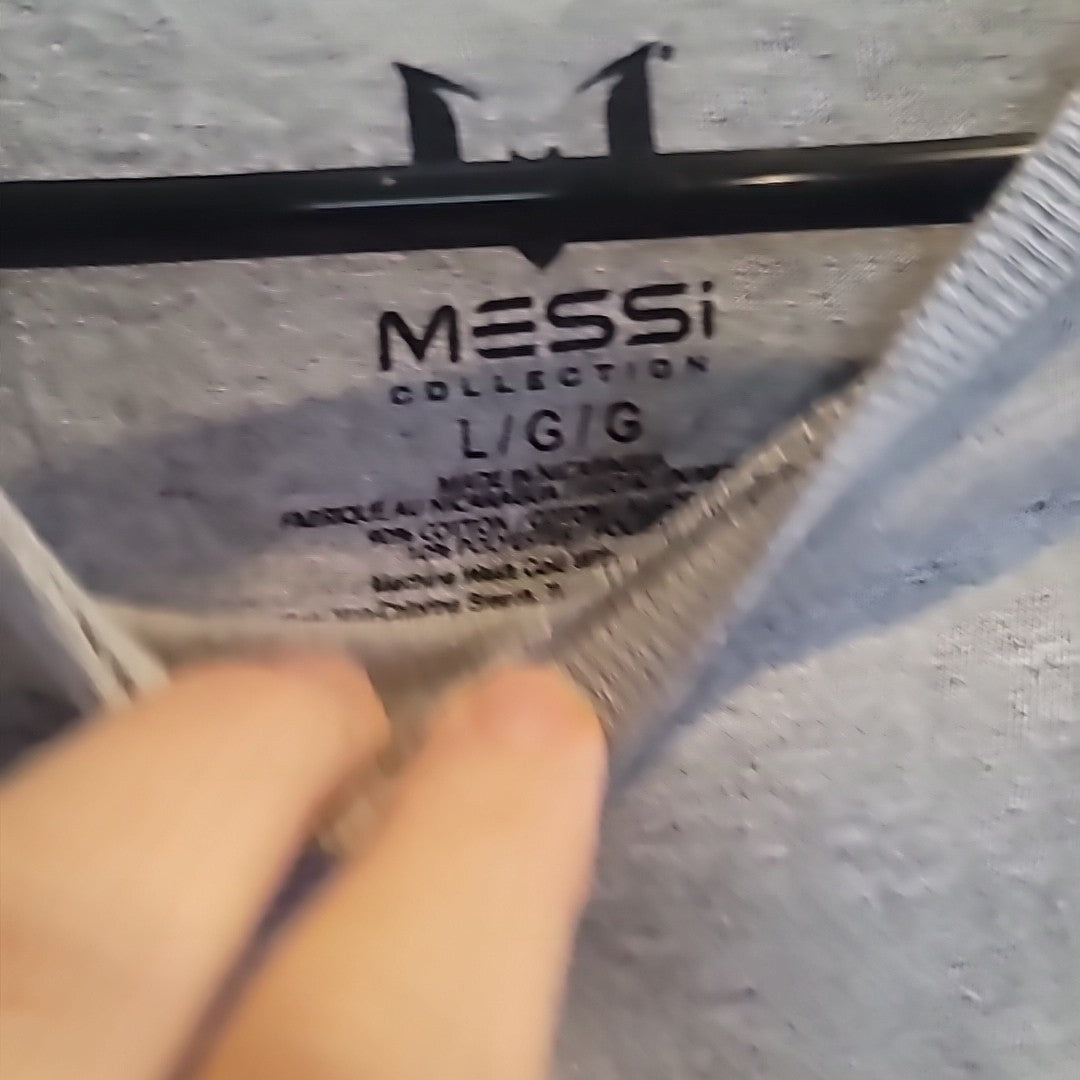 Messi Collection T Shirt Heather Gray Size Large NWT