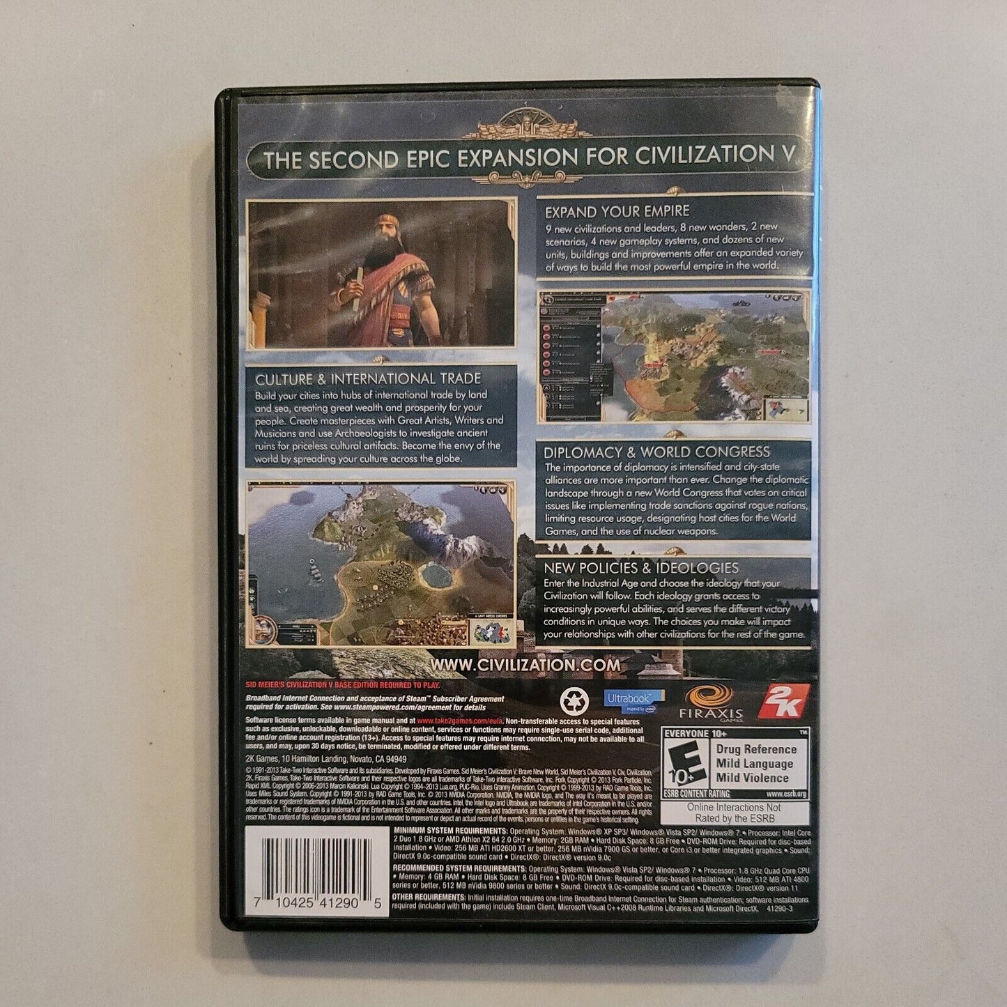 Sid Meier's Civilization V (PC, 2010) CIB Complete BB3