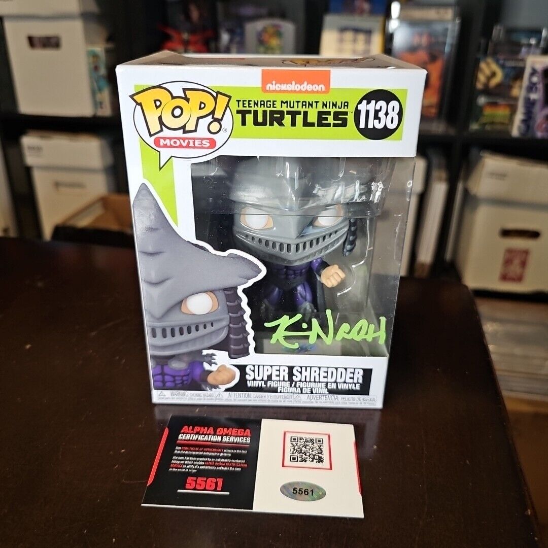 Kevin Nash Signed TMNT Super Shredder Funko Pop Figure WCW WWE NWO WWF W COA