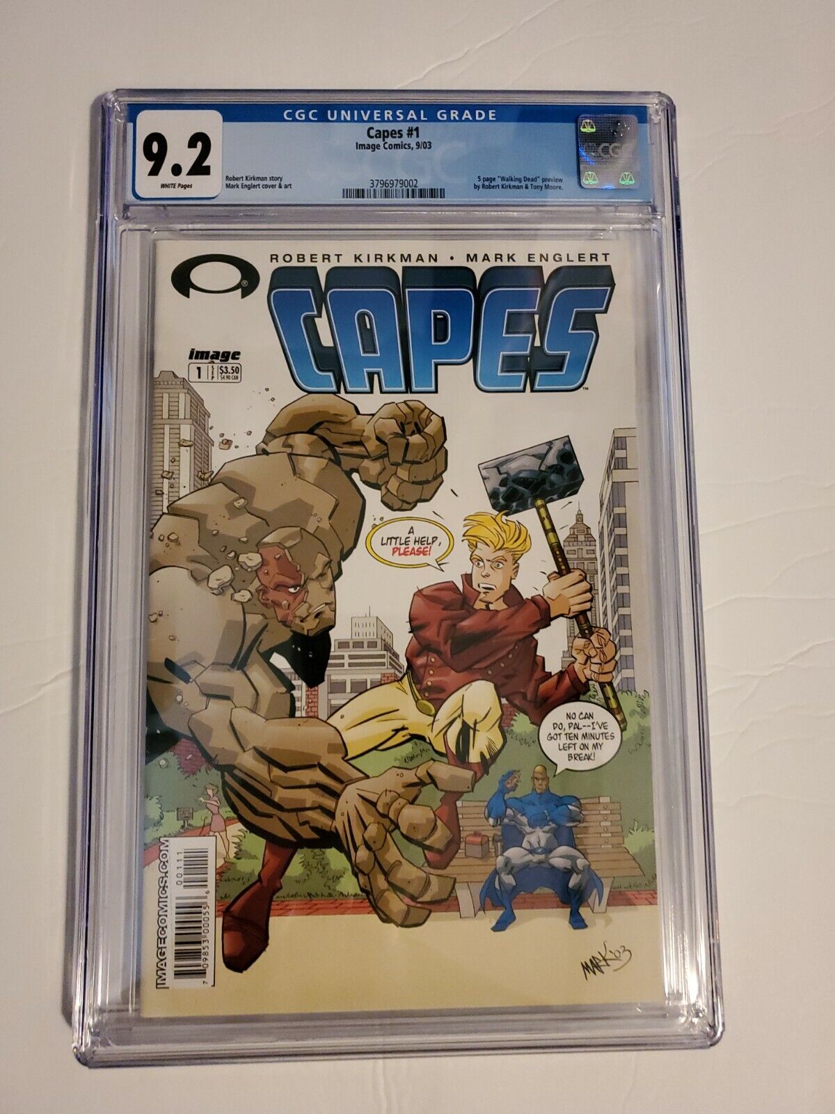 Capes 1 first appearance of The Walking Dead! Cgc 9.2