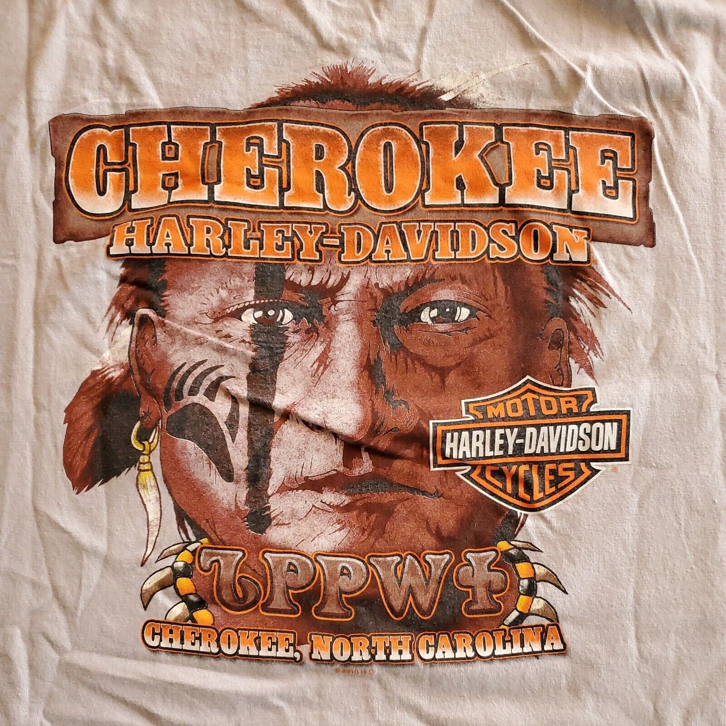 Harley-Davidson Destination Unknown Cherokee Graphic T Shirt Size XXL