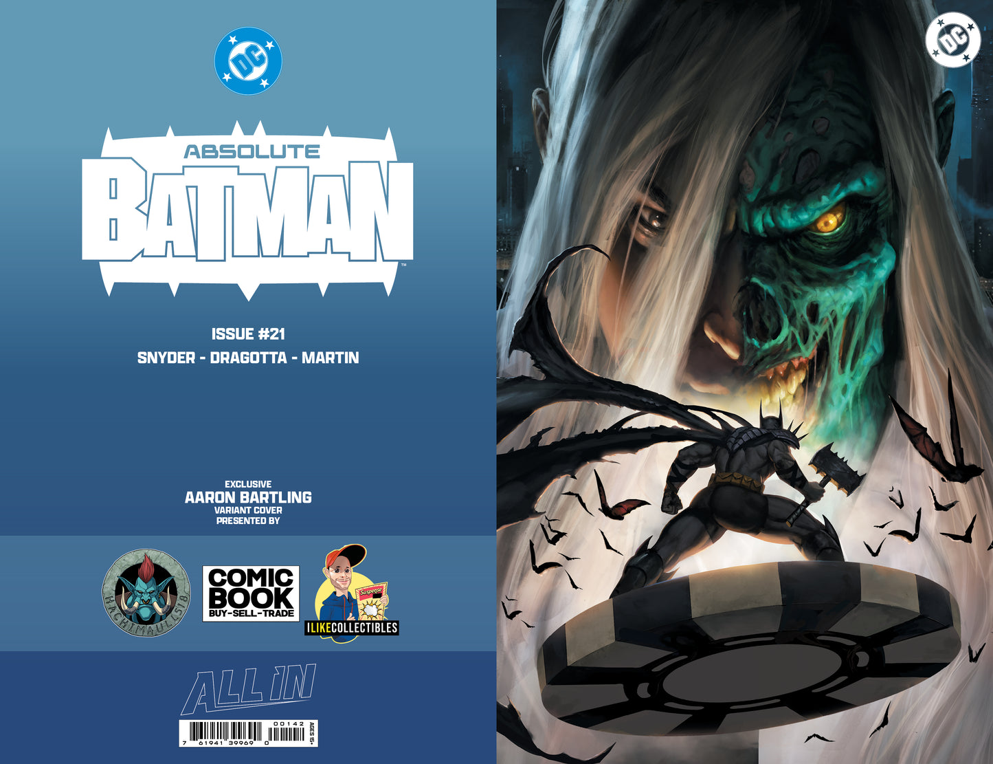Absolute Batman #21 I LIKE COLLECTIBLES EXCLUSIVE by AARON BARTLING PRE-ORDER