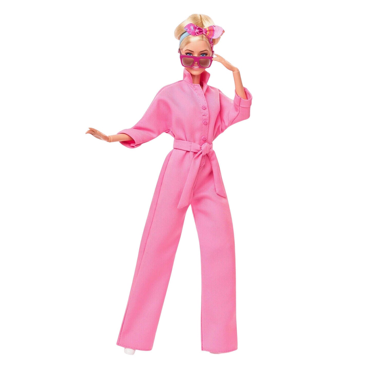 Barbie the Movie Collectible Doll Margot Robbie in Pink Power Jumpsuit AMC 2023