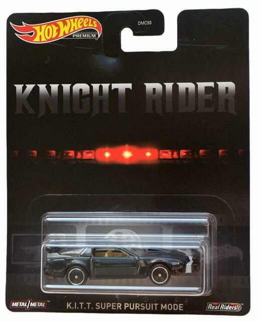 Hot Wheels Knight Rider K.I.T.T Super Pursuit Mode Real Riders Premium