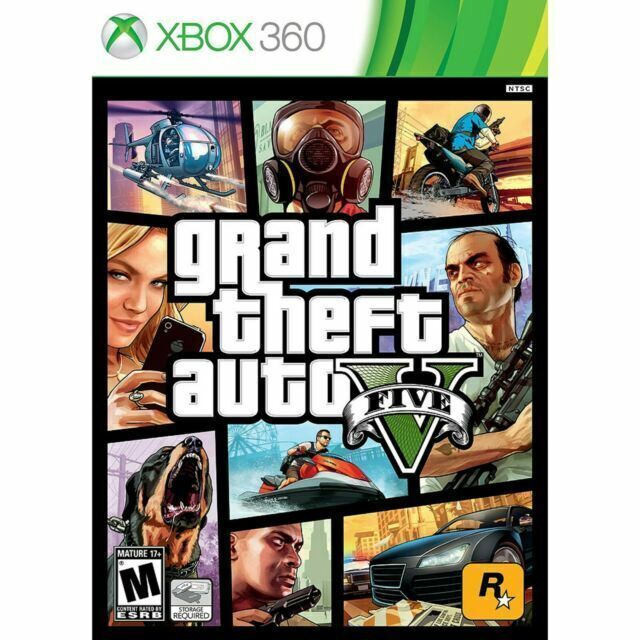 Grand Theft Auto 5 V (Xbox 360, 2013) Clean Tested Working w/ Map