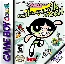 Powerpuff Girls: Paint the Townsville Green (Nintendo Game Boy Color, 2000)